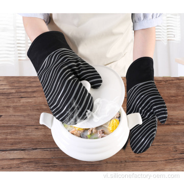 Găng tay BBQ bằng chứng cotton chống nhiệt